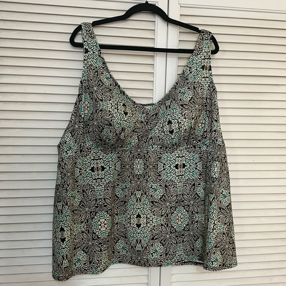 Women’s tankini, green and black swimsuits for all size 28